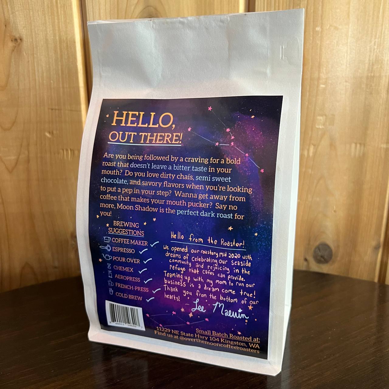 MOONSHADOW: Medium-Dark Roast Coffee Bag